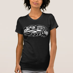 Camiseta Design do nativo americano do corvo