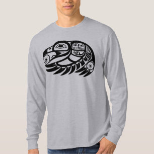 Camiseta Design do nativo americano do corvo