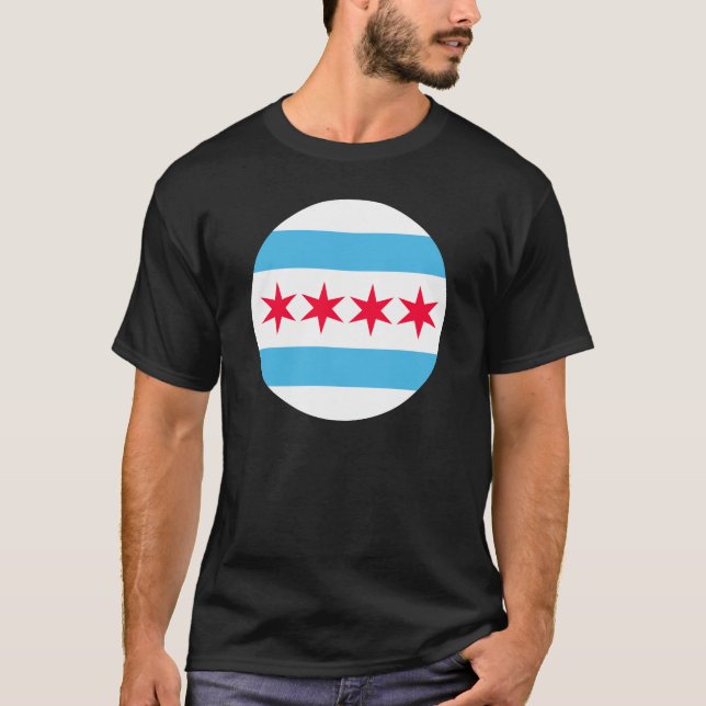 Camiseta Design do Orgulho da Cidade Retroativa de Chicago  (Frente)