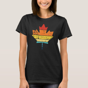 Camiseta Design do Orgulho do Orgulho do Canadá com Folha d