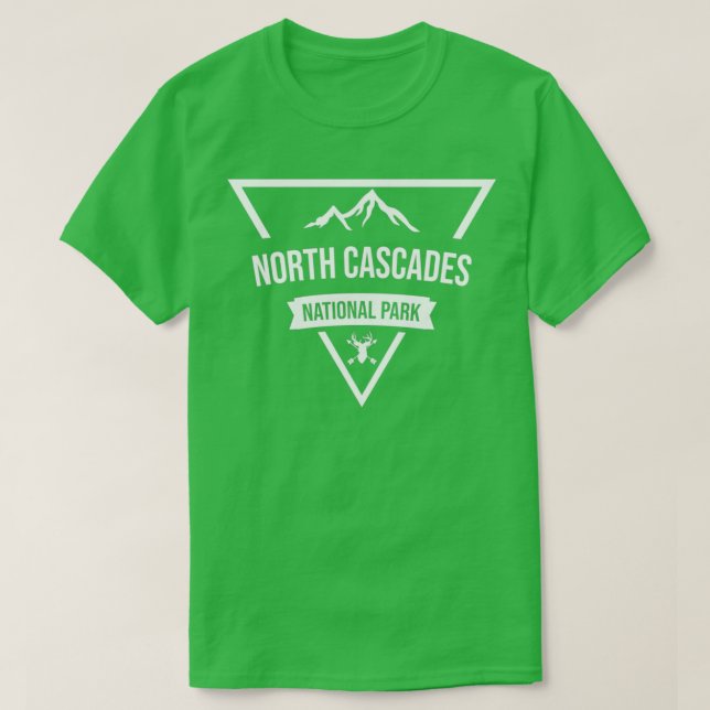 Camiseta Design do Parque Nacional de Cascades do Norte (Frente do Design)