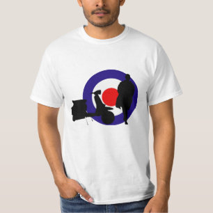 CAMISETA DESIGN DO PATINETE DO ALVO DA MODIFICAÇÃO