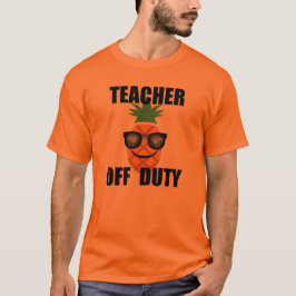 Camiseta Design do professor de serviço - Camisa-T básica d