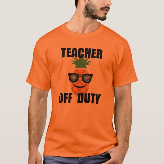 Camiseta Design do professor de serviço - Camisa-T básica d (Frente)
