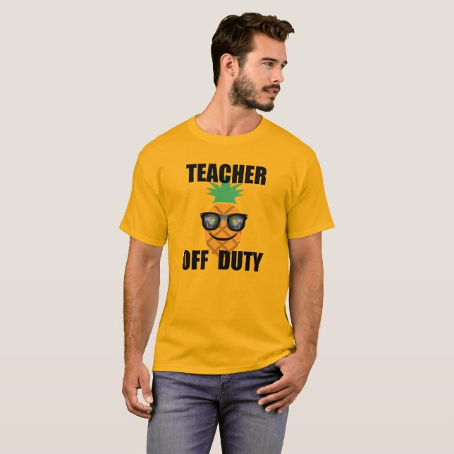 Camiseta Design do professor de serviço - Camisa-T básica d (Frente Completa)