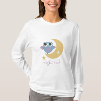 Camiseta design do pyjama da coruja de noite