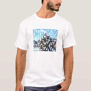 Camiseta Design do quebra-cabeça do pico da mitra de Nova