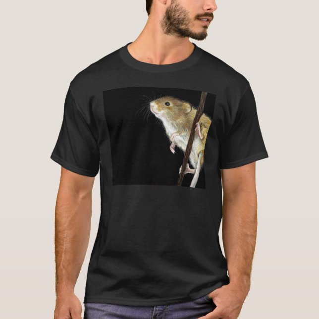 Camiseta Design do rato de campo (Frente)