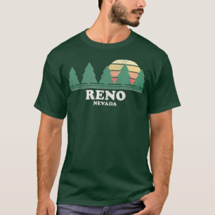 Camiseta Design do Reno NV Vintage Throwback Retro 70s