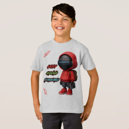 Camiseta design do robô tecnológico futurista da t-shirt ai