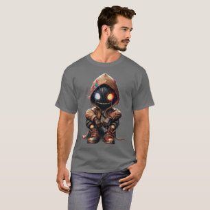 Camiseta design do robô tecnológico futurista da t-shirt ai