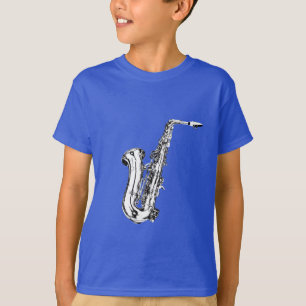 Camiseta Design do saxofone