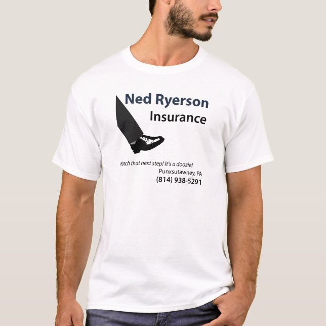 Camiseta Design do seguro de Ned Ryerson (Frente)