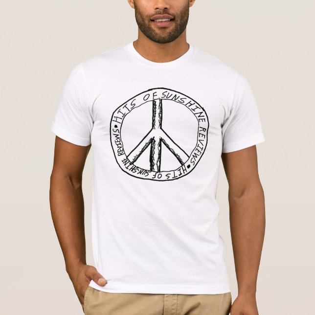 Camiseta Design do Sinal de Paz dos Homens (Frente)