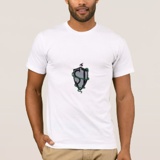 Camiseta "Design do Sleek Serpent Shield T-Shirt"