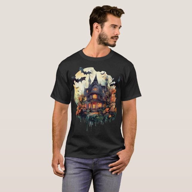 Camiseta Design do Spooky Home (Frente Completa)