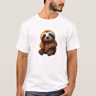Camiseta Design do Sticker Sloth Hangout