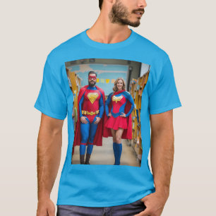 Camiseta Design do Super-Herói Educadores