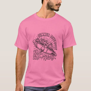 Camiseta Design do surf do vintage da aventura do verão