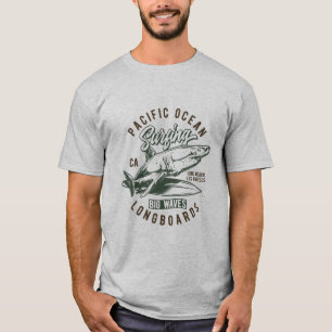Camiseta Design do surf do vintage de Longboards do Oceano