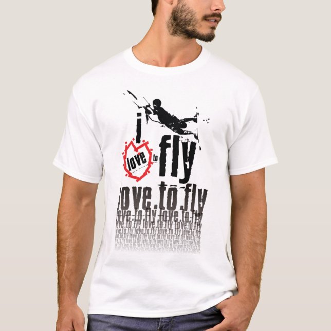 Camiseta Design do T de Kiteboarding (Frente)