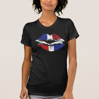 Camiseta Design do t-shirt dos lábios da República