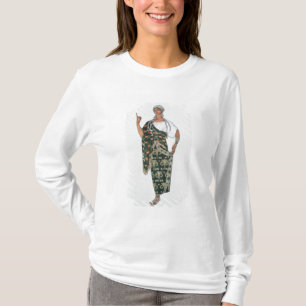 Camiseta Design do traje de Phedre, 1917 (litho da cor)