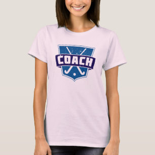 Camiseta Design do treinador de hóquei em campo