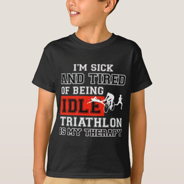 Camiseta design do triathlon (Frente)