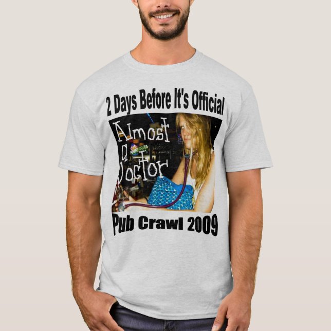 Camiseta design do tshirt do rastejamento de bar (Frente)