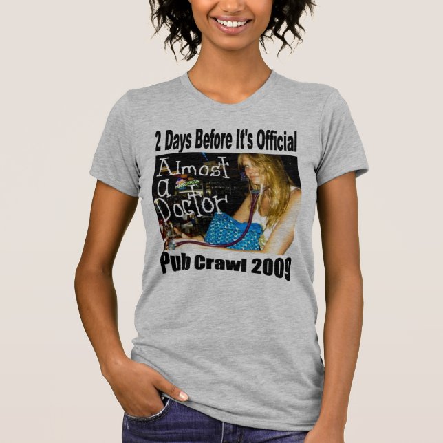 Camiseta design do tshirt do rastejamento de bar (Frente)