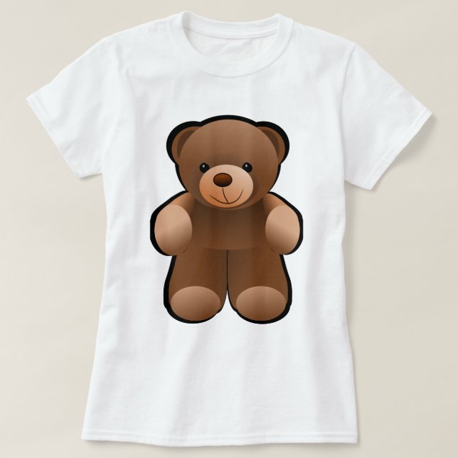 Camiseta Design do urso de ursinho (Frente do Design)