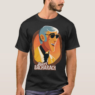Camiseta Design do ventilador do Burt Bacharach Retro 60s