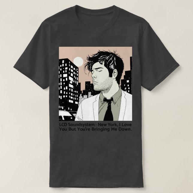 Camiseta DESIGN do ventilador do estilo retro do LCD (Frente do Design)