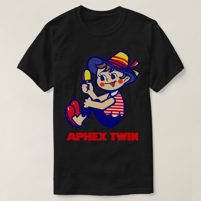 Camiseta Design do Ventilador Retro Gêmeo Aphex (Frente do Design)