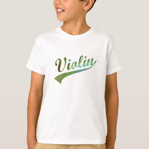 Camiseta Design do violino por Leslie Harlow