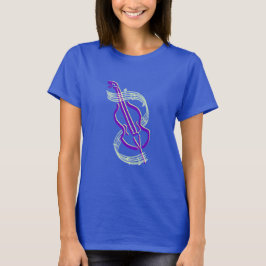 Camiseta Design do violoncelo