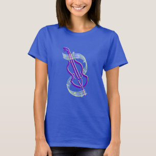 Camiseta Design do violoncelo