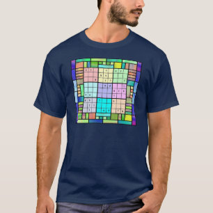 Camiseta Design do vitral de Sudoku