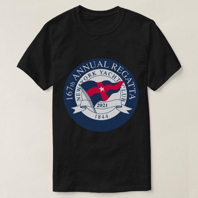 Camiseta Design do yacht clube de Nova Iorque (Frente do Design)