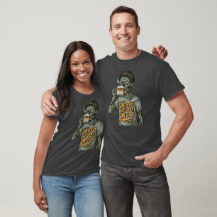Camiseta Design do Zombie Coffee Lover Halloween