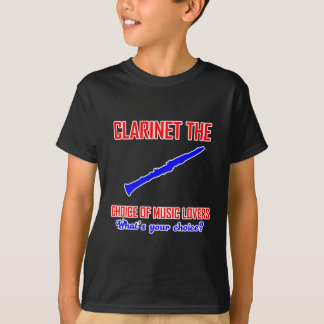 Camiseta Design dos amantes do clarinete