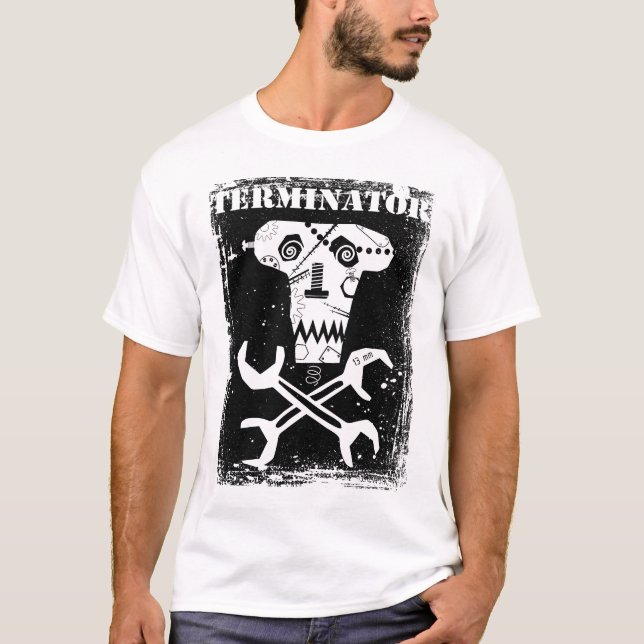 Camiseta design dos crânios do terminal (Frente)