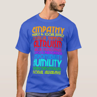 Camiseta Design dos Dez Compromissos Humanistas