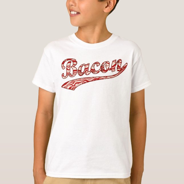 Camiseta Design dos esportes do bacon (Frente)