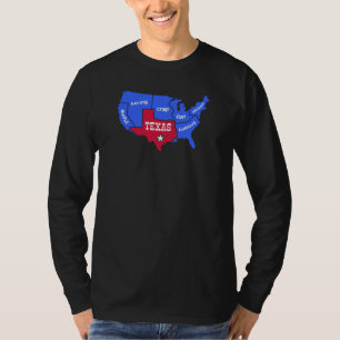 Camiseta DESIGN dos Estados Unidos do Texas para Texanos or
