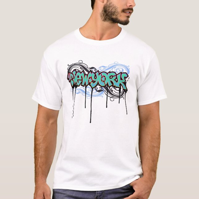 Camiseta Design dos grafites de New York (Frente)