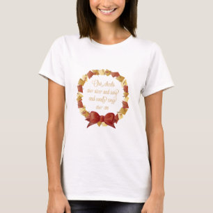 Camiseta Design dos poemas líricos do passeio do trenó