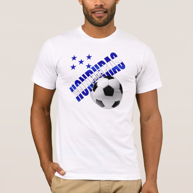 Camiseta Design dos trabalhos de arte da bola do futebol (Frente)