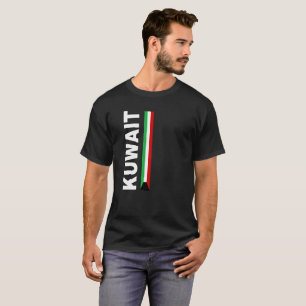 Camiseta design elegante da bandeira kuwait
